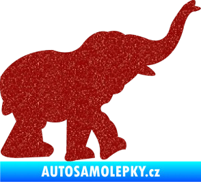 Samolepka Slon 022 pravá Ultra Metalic červená