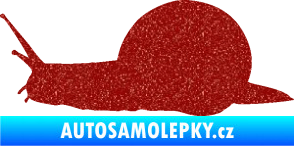 Samolepka Šnek 001 levá Ultra Metalic červená