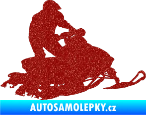 Samolepka Sněžný skútr 001 pravá Ultra Metalic červená