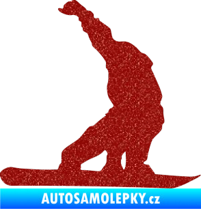Samolepka Snowboard 011 pravá Ultra Metalic červená