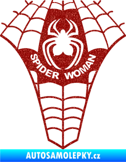 Samolepka Spider woman pavoučí žena Ultra Metalic červená
