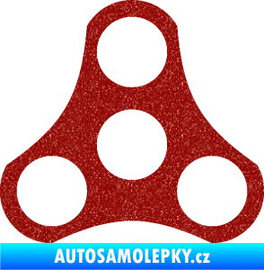Samolepka Spinner Ultra Metalic červená
