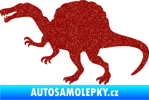 Samolepka Spinosaurus 001 levá Ultra Metalic červená