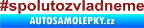 Samolepka #spolutozvladneme Ultra Metalic červená