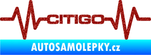 Samolepka Srdeční tep 033 Citigo Ultra Metalic červená