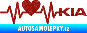 Samolepka Srdeční tep 048 pravá Kia Ultra Metalic červená