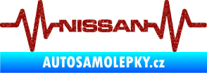 Samolepka Srdeční tep 051 Nissan Ultra Metalic červená