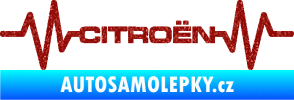 Samolepka Srdeční tep 057 Citroen Ultra Metalic červená