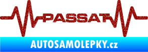 Samolepka Srdeční tep 076 Volkswagen Passat Ultra Metalic červená