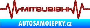 Samolepka Srdeční tep 083 Mitsubishi Ultra Metalic červená