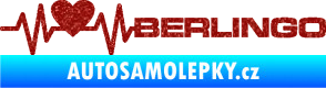 Samolepka Srdeční tep 092 pravá Berlingo Citroen Ultra Metalic červená