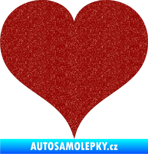 Samolepka Srdíčko 003 Ultra Metalic červená