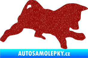 Samolepka Štěňátko 002 pravá německý ovčák Ultra Metalic červená