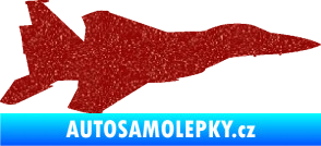 Samolepka Stíhací letoun 006 pravá Ultra Metalic červená