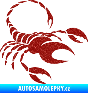 Samolepka Štír zvěrokruh 002 pravá Ultra Metalic červená