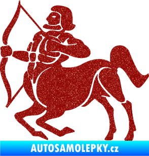 Samolepka Střelec 004 levá Ultra Metalic červená