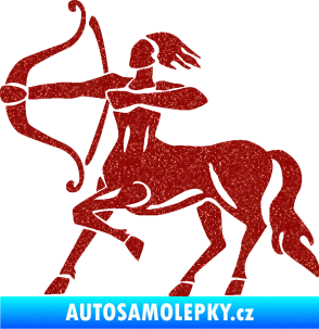 Samolepka Střelec 005 levá Ultra Metalic červená