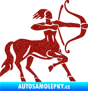 Samolepka Střelec 005 pravá Ultra Metalic červená