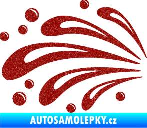 Samolepka Stříkance 001 levá Ultra Metalic červená