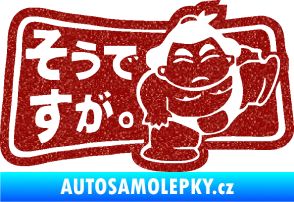 Samolepka Sumo JDM 002  Ultra Metalic červená