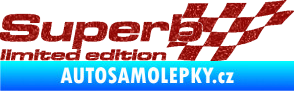 Samolepka Superb limited edition pravá Ultra Metalic červená
