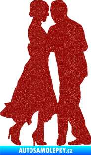 Samolepka Tanec 012 pravá tango Ultra Metalic červená