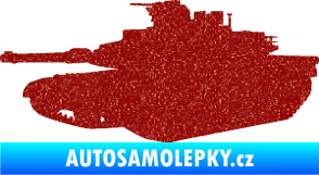 Samolepka Tank 002 levá M1 Abrams Ultra Metalic červená