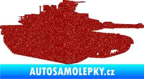 Samolepka Tank 002 pravá M1 Abrams Ultra Metalic červená