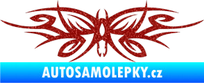 Samolepka Tetování 111 motýl Ultra Metalic červená