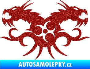 Samolepka Tetování 113 draci Ultra Metalic červená