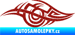 Samolepka Tetování 208 levá Ultra Metalic červená