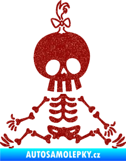 Samolepka The Bone Family Mimi holčička Ultra Metalic červená
