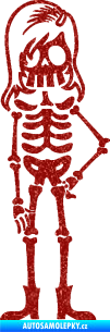 Samolepka The Bone Family Slečna Ultra Metalic červená