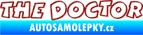 Samolepka The Doctor obrys Ultra Metalic červená