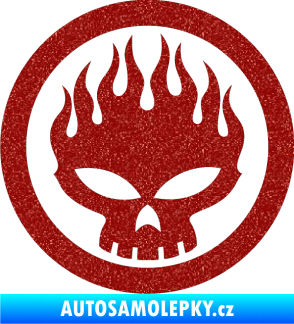 Samolepka The Offspring 002 Ultra Metalic červená
