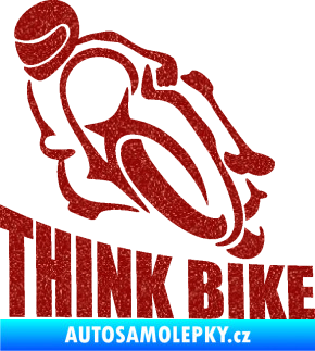 Samolepka Think bike 001 motorkář Ultra Metalic červená