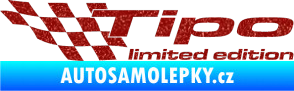 Samolepka Tipo limited edition levá Ultra Metalic červená