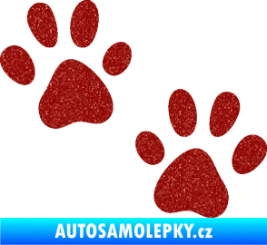 Samolepka Tlapky 011 Ultra Metalic červená