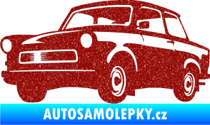 Samolepka Trabant karikatura levá Ultra Metalic červená