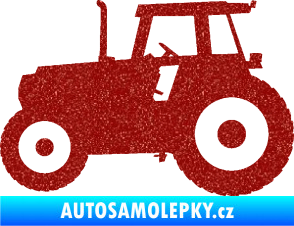 Samolepka Traktor 001 levá Ultra Metalic červená