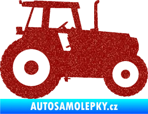 Samolepka Traktor 001 pravá Ultra Metalic červená