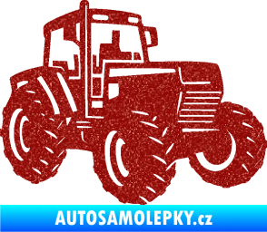 Samolepka Traktor 002 pravá Zetor Ultra Metalic červená