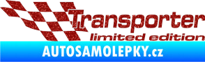 Samolepka Transporter limited edition levá Ultra Metalic červená