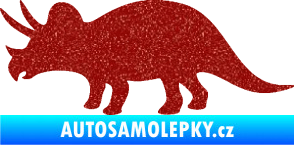 Samolepka Triceratops 001 levá Ultra Metalic červená