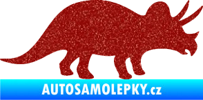 Samolepka Triceratops 001 pravá Ultra Metalic červená