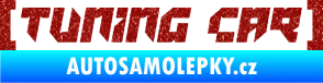 Samolepka Tuning car Ultra Metalic červená