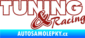 Samolepka Tuning racing obrys Ultra Metalic červená