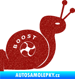 Samolepka Turbo šnek 003 pravá Ultra Metalic červená