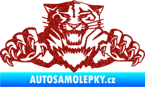 Samolepka Tygr 003 Ultra Metalic červená