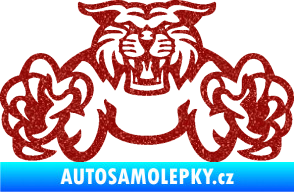 Samolepka Tygr 006 Ultra Metalic červená